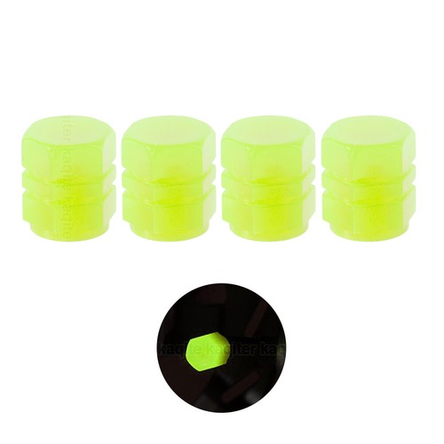 4PCS Fluorescent Car Tire Valve Cap Luminous Bike Tire Valve Stem Caps Universal - Picture 26 of 33