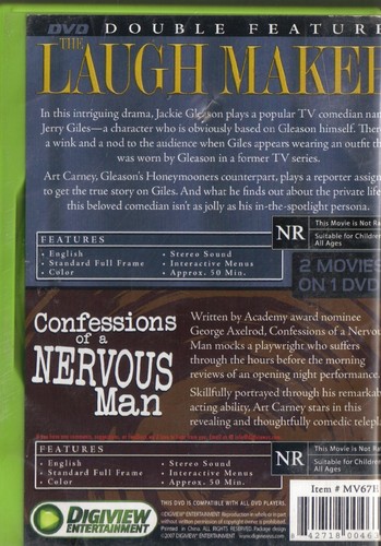 THE LAUGHMAKER & CONFESSIONS OF A NERVOUS MAN~08 DIGIVIEW DBL. FEAT VG/C DVD~ - Picture 2 of 2