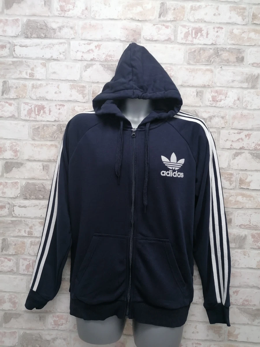 Adidas Originals Firebird Hoodie Full Zip Mens Navy Size Medium | eBay