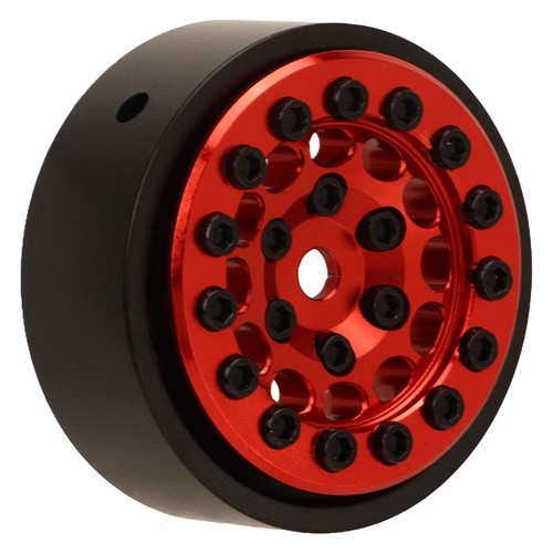 (rot) 4 Stück 1,0 Zoll Beadlock Felgen 12 Loch Aluminium Alu RC Radnabe ZK - Bild 9 von 22