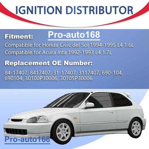 New Distributor For Acura Honda B16A B16A2 B18C DOHC VTEC TD-44U TD-68U OBD1 - Picture 5 of 15