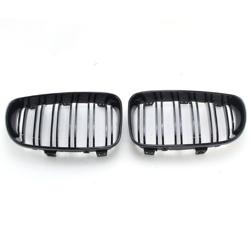 Car Front Grill Fit For 1 Series E81 E87 E82 E88 2008-2011 Gloss Black Grille - Foto 3 di 19