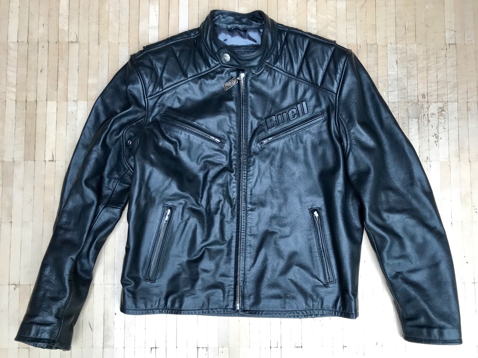 Original BUELL Lederjacke Jacke Leather Jacket Motorradjacke Gr. L Rarität neu Original BUELL Lederjacke Jacke Leather Jacket Motorradjacke Gr. L Rarität neu