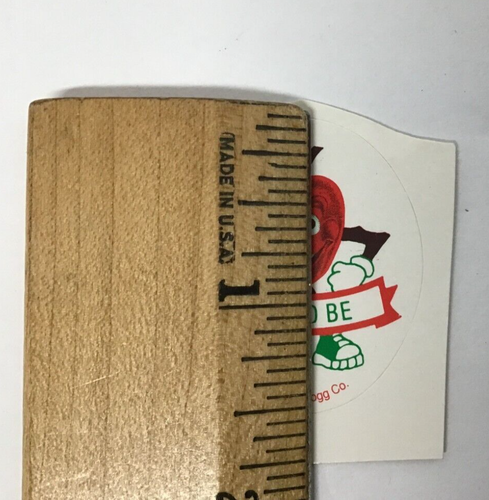 Kelloggs Vintage 1989 Fit To Be Apple Stickers Lot of 5 - Picture 3 of 5