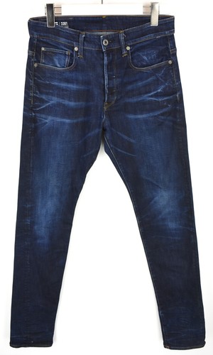 G-Star 3301 Tapered Jeans Herren Konisch W30/L34 Schaltfläche - Picture 1 of 8
