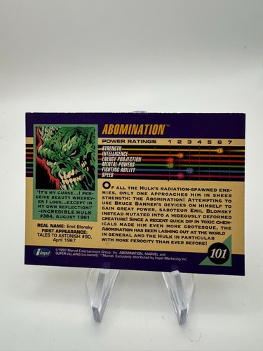 1992 Impel Marvel Universe Cards - Singles You Pick, Base Set - Picture 196 of 380