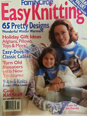 Family Circle Easy Knitting Winter 1997/1998 Magazine