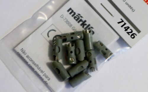 Marklin 71426, enchufes de estilo nuevo, paquete de diez, gris rápido bajo costo ¡envío en EE. UU.! - Imagen 2 de 3