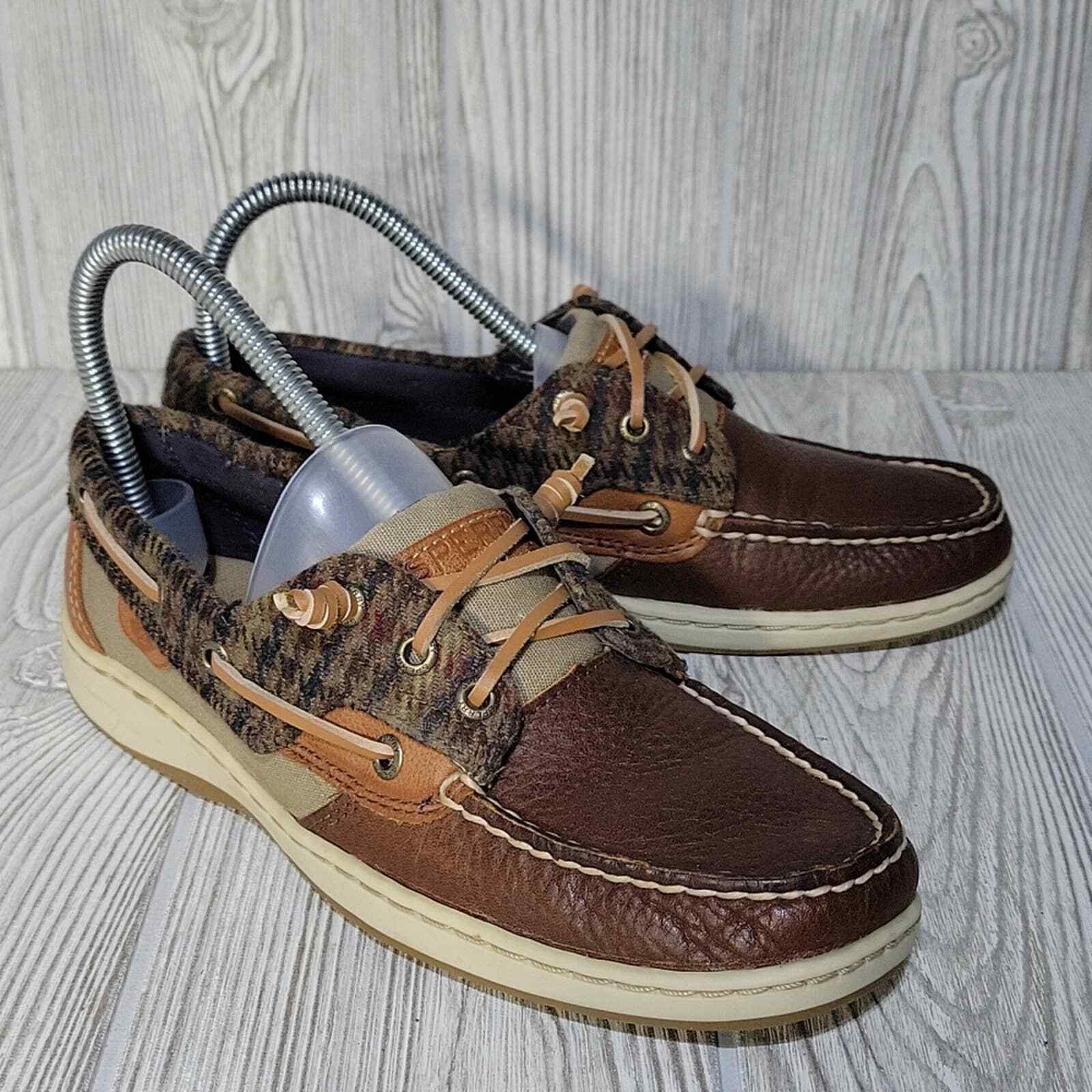 Sperry Rosefish Boat Shoes, Houndstooth 