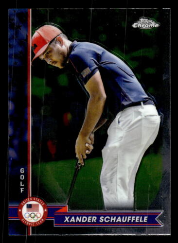 Xander Schauffele 2024 Topps Chrome U.S. Olympics & Paralympic Hopefuls #50 USA