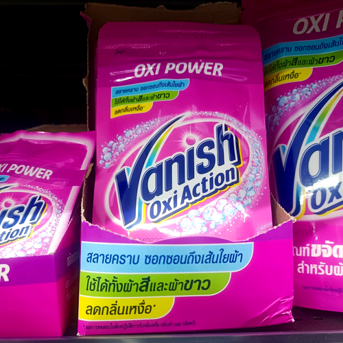 Vanish oxi action powder Multipurpose stain remover Dissolve White& Color fabric - Picture 8 of 8