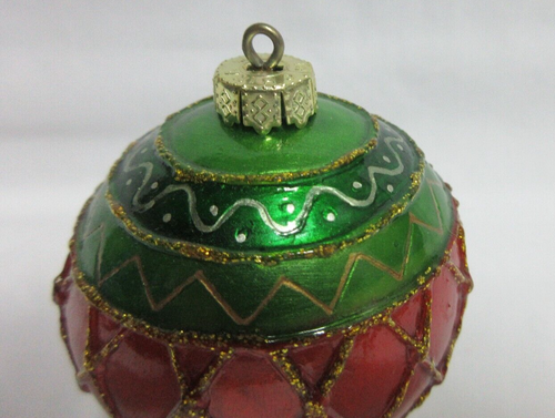 Cloisonne Christmas Ornament Wine Stopper Cork Red New Gift - Afbeelding 2 van 4