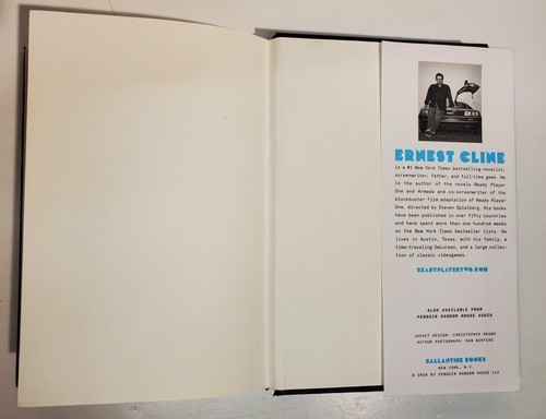 Ready Player Two Ernest Cline Hardcover Book with Dust Jacket 2020 Ballantine - Imagen 11 de 11