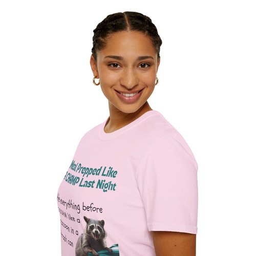 Funny Raccoon Meal Prep T-Shirt, Unisex Humor Tee, Gift for Foodies, Casual - Picture 153 of 168