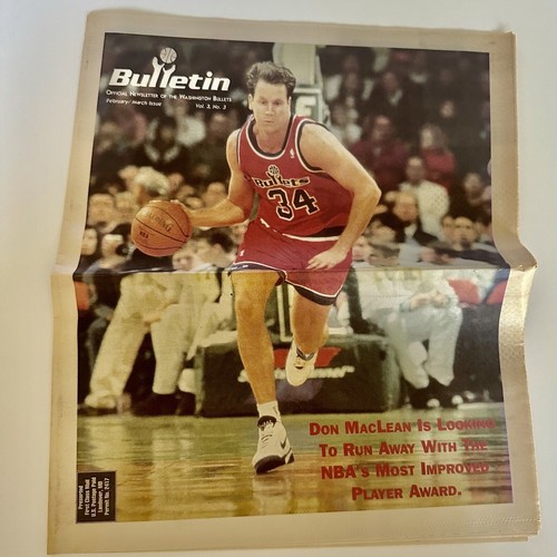 Two (2) Washington Bullets Bulletins/Don Mclean/The Dog Pound - Picture 3 of 3