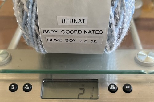 Bernat BABY COORDINATES Ombre Yarn DOVE BOY #49129 Blue Gray White - Picture 10 of 10