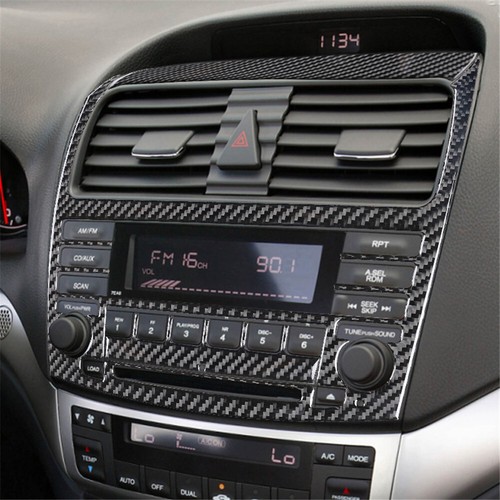 3 Central Control Frame Trim Cover Carbon Fiber Sticker For Acura TSX 2003-2008 - Picture 7 of 11