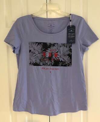 NWT TOM TAYLOR - Women's Lavender Make Your Dreams Happen T-Shirt - Size S 