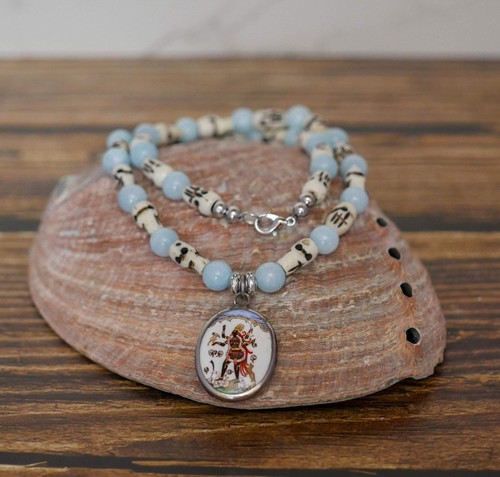 Kali Necklace | Handmade One of A Kind Goddess Maa Kali Jewelry Gift - 19" Long - Picture 3 of 7
