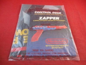 Nintendo NES Control Deck System Console + Zapper Manual Inserts Original Bag