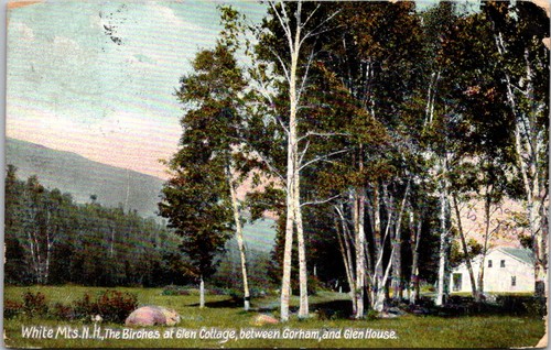 Antique Card Divided Back White Mountains New Hampshire NH Glen Cottage Gorham - Picture 2 of 3