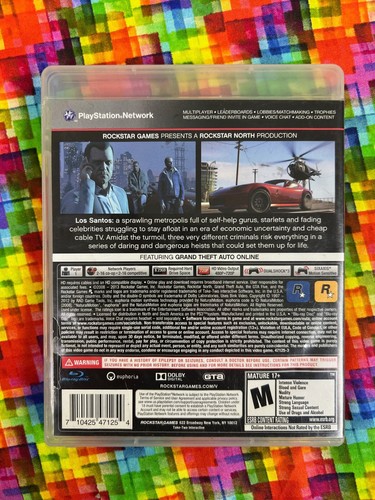 Grand Theft Auto V 5 GTA V (Sony PlayStation 3 PS3) completo 2-21 - Imagen 4 de 4