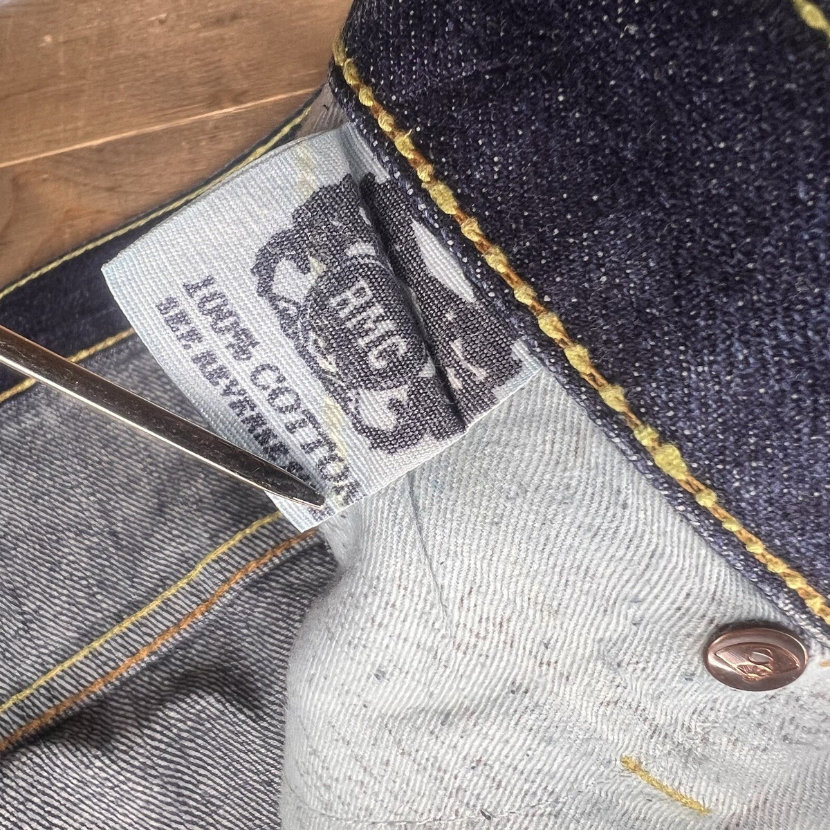 RMC Red Monkey Company Y2K Jeans Blue Denim Baggy Wide Cyber