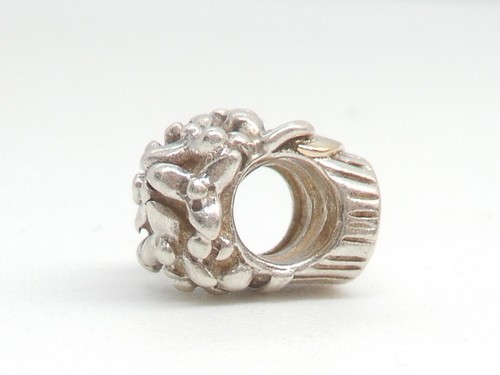 Pandora Gold Two Tone Love Flower Bouquet Charm ALE 925 #790441 - Picture 6 of 9