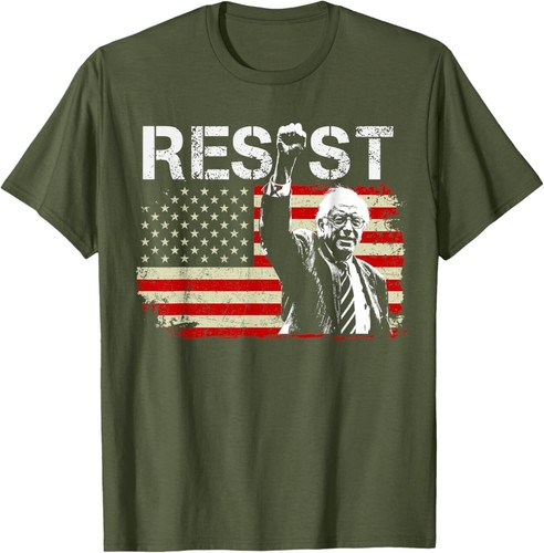 RESIST Bernie Sanders Freedom US National Service Prot T-Shirt - Picture 7 of 8