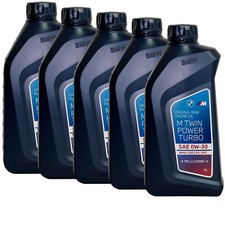 5x1 Liter Original BMW Twin Power Turbo 0W-30 Motoröl 0W30 Longlife-12 FE