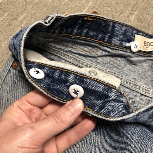 Vintage Levi’s 517 Boot Cut Jeans 36x34 Perfect Fade Blue Distressed Worn In Y2K - Bild 11 von 20