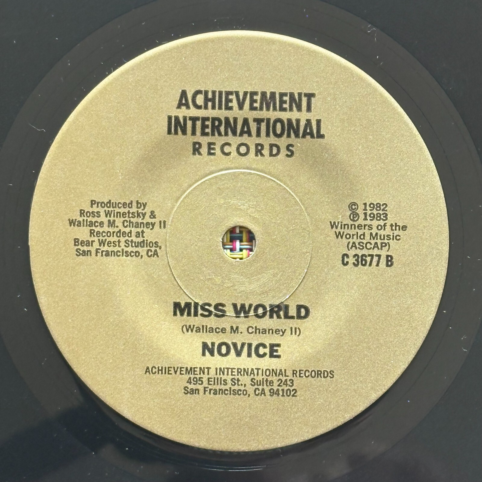 photo of Novice - Miss World  Bay Area Modern Soul Disco Boogie 45