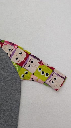 LuLaRoe Sloan Girls T-Shirt 3/4 Sleeve Gray Disney Toy Story Crew Neck Size 8 - Picture 19 of 22