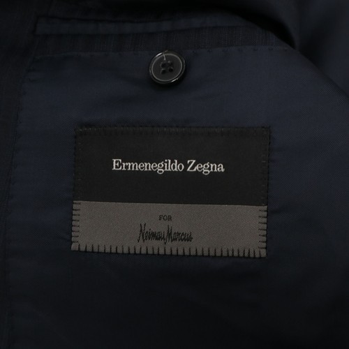 Ermenegildo Zegna Blazer Jacke US44R IT54R Wolle Traveller Micronsphere Navy - Bild 4 von 10