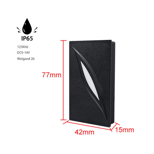 Lector de tarjetas EM 125 KHz WG26 rfid controlador de acceso de puerta lector de tarjetas de proximidad de identificación - Vídeo 1 de 1