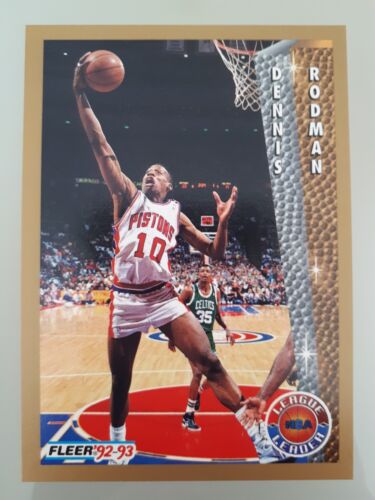 1992-93 Fleer Basketball Dennis Rodman League Leader #239 Detroit Pistons NBA - Photo 1 sur 2