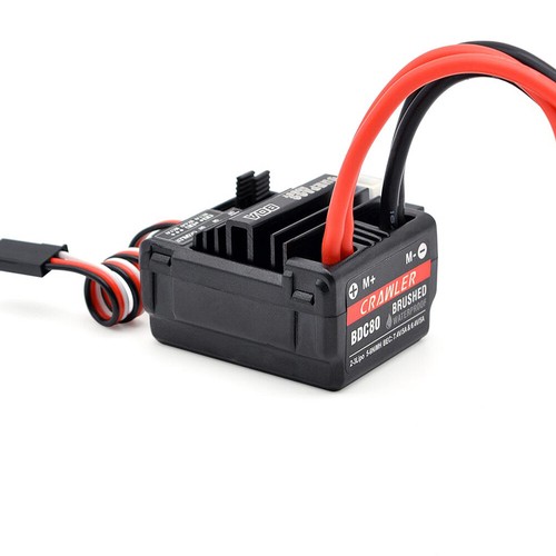 SURPASSHOBBY 80A Brushed ESC for RC 3-Slot 550 Motor 1/10 RC Car 144001 124019 - Picture 4 of 7