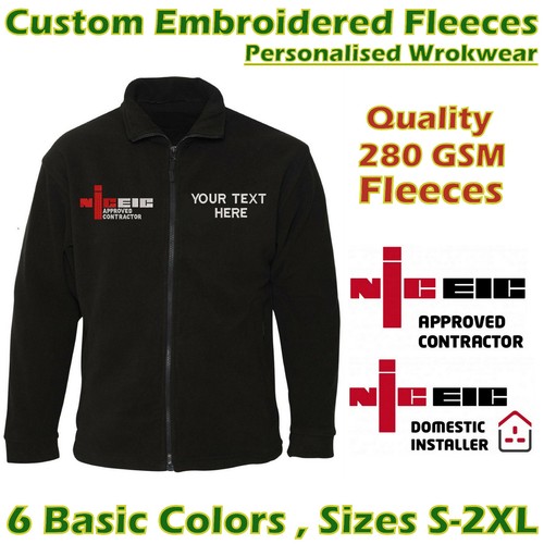NICEIC GIACCA IN PILE PERSONALIZZATA RICAMATA UNIFORME ELETTRICISTA - Foto 6 di 11