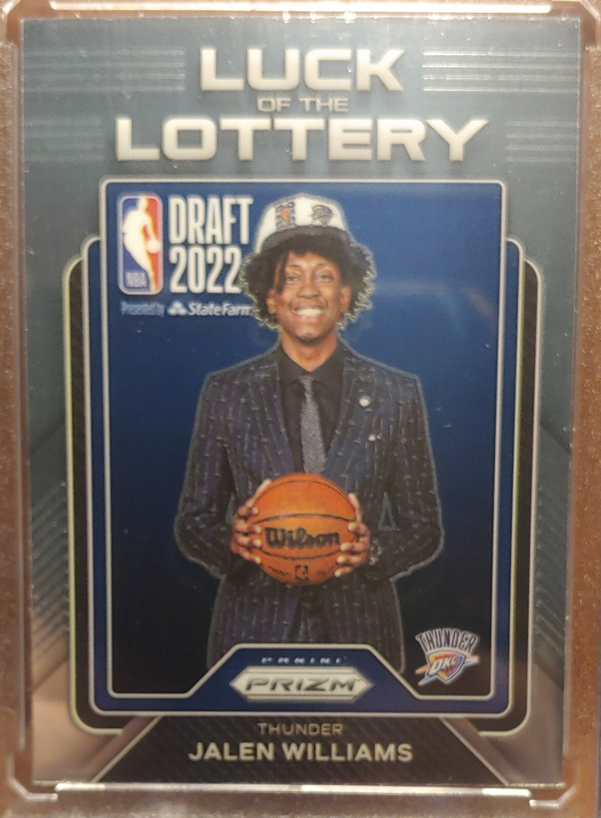 Jalen Williams Rookie Prizm Luck Of The Lottery! 2022-23 Panini Prizm LOL #1