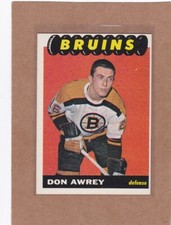 1965-66 TOPPS HOCKEY DON AWREY ROOKIE #99 BRUINS EXMT *A27955