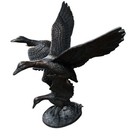 flying ducks Feature Cast ornament Bronze Finish Flying Bird Sculpture in flight