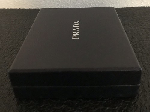 BILLETERA DE TELA PRADA SAFFIANO NEGRA DOBLE PLEGABLE, NAILON Y CUERO, ¡EN CAJA ORIGINAL! - Imagen 22 de 23