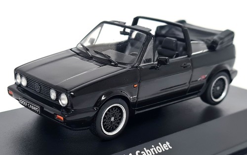 Solido 1/43 Volkswagen Golf MK1 Cabriolet Sportline Black Diecast Model Car - Picture 3 of 9
