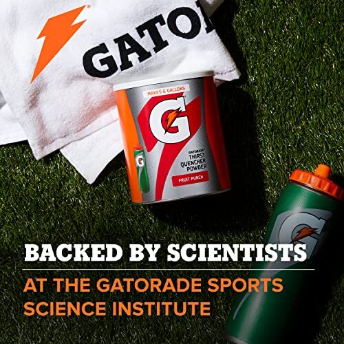 Gatorade Thirst Quencher Powder, Fruit Punch, 76.5 oz Canister Makes 9 Gallons - Picture 6 of 10