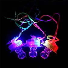 1x Colourful Flashing Rave Party Led Light Dummy Shaped Gift Torch Free UK P&P