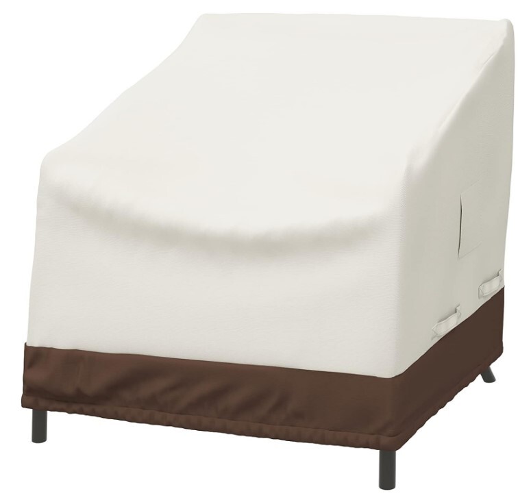 Funda profunda para sillón Amazon Basics patio exterior beige/bronceado mancha, ver fotos