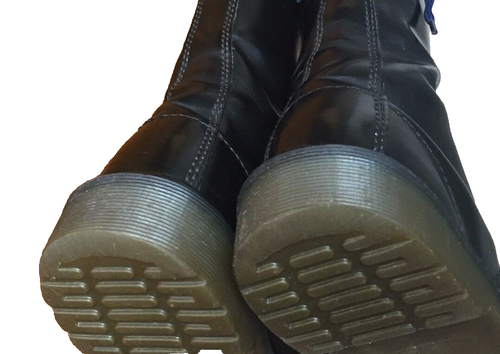 Botas de cuero liso negras vintage Dr Martens 1914 UK 6 EU 39 Hechas en Inglaterra - Imagen 8 de 8