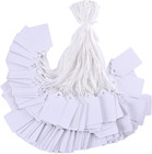 New ListingBrothersbox Price Tags with String Attached, 1000Pcs White Marking Merchandise S