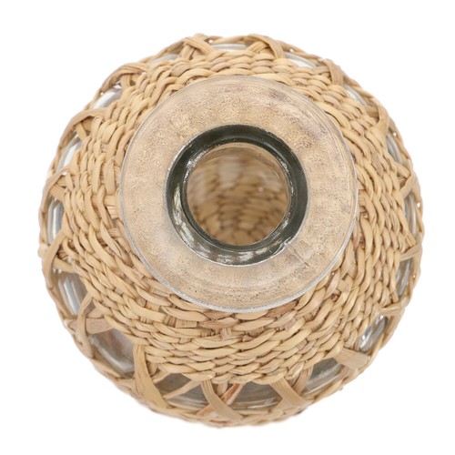Woven Incense Bottle Ornaments Miss Travel Flower Decor Crystal Vase Rattan - Picture 6 of 12