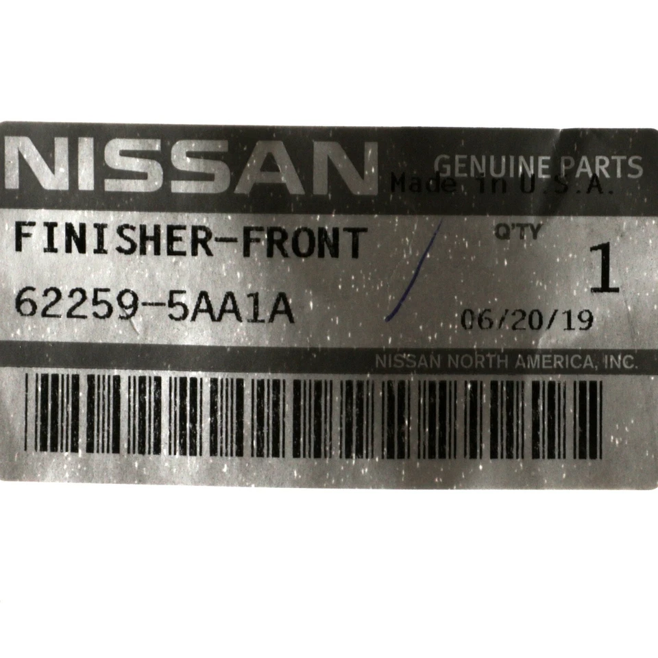 Rejilla de acabado delantero inferior genuina Nissan 2015-2018 Murano 62259-5AA1A fabricante de equipos originales nueva Foto 3 de 3